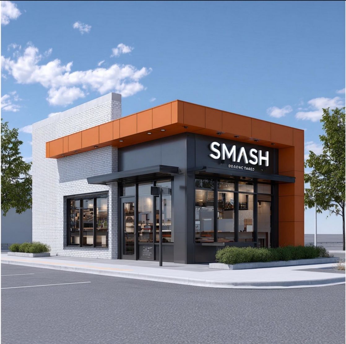 SMASH restaurant exterior rendering